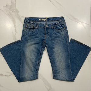 y2k low rise bootcut jeans